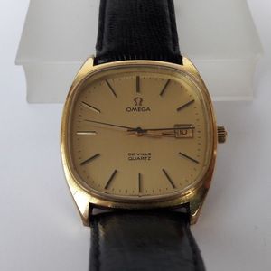 Omega De Ville Quartz Cal 1342 Gold plated-Ref 192.0034-Quickset