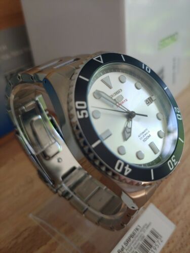 Seiko Automatik Uhr forretning Silber 5 Sports SRPB87K1 Cal. 4R35