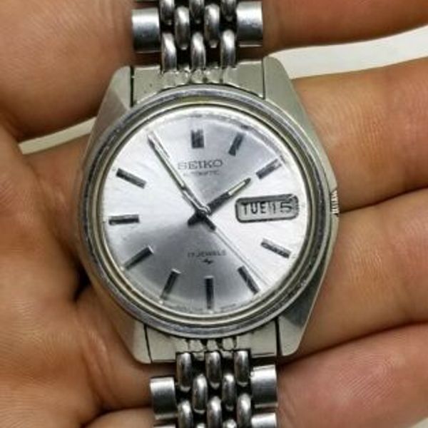 Vintage Seiko 7006-8007 17 Jewel Automatic Silver Dial Wristwatch Original  Band | WatchCharts