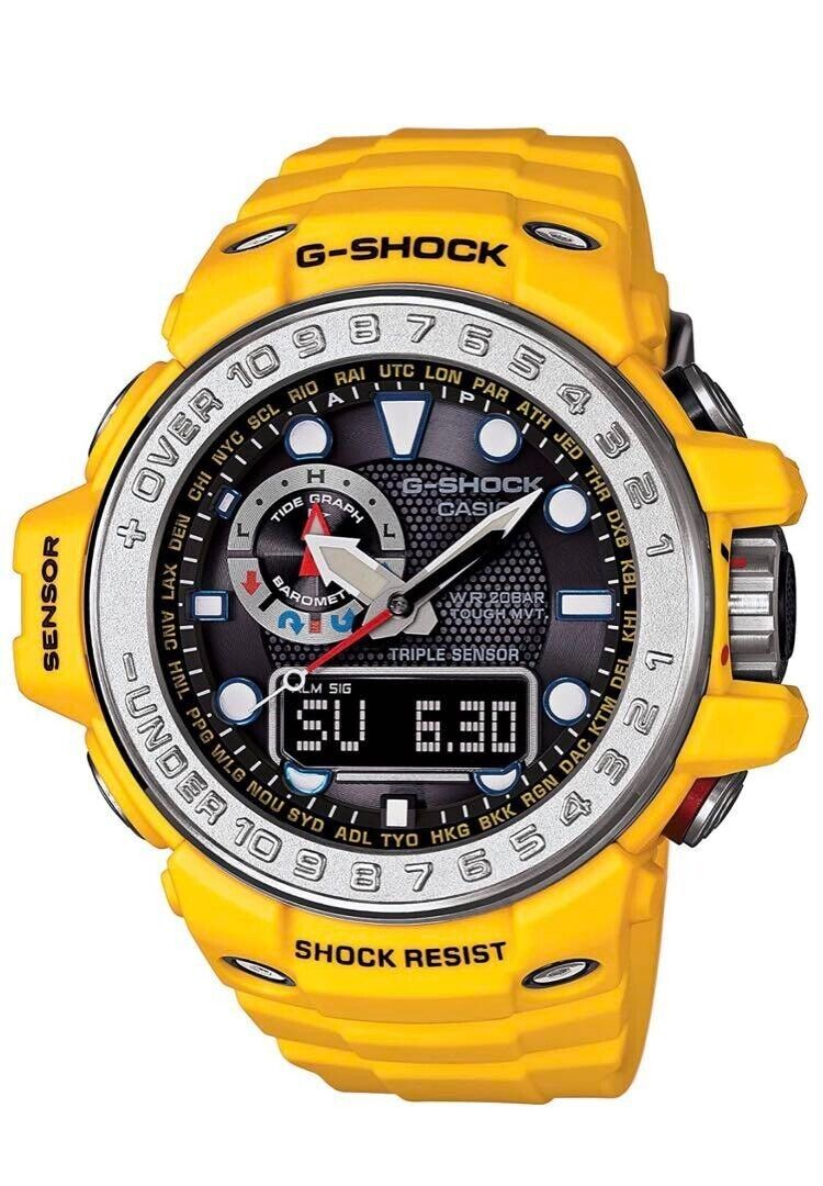 Casio G-Shock Gulfmaster GWN-1000 Men's Wristwatch Yellow
