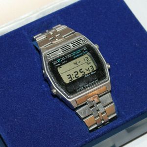 Vintage SEIKO A258-5000 Silver Wave Mens Watch Stainless Steel Box  Paperwork CT | WatchCharts