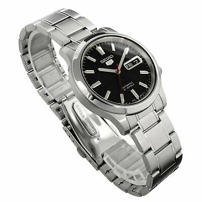 Seiko men's snk795 seiko 5 automatic hot sale stainless steel watch with black dial