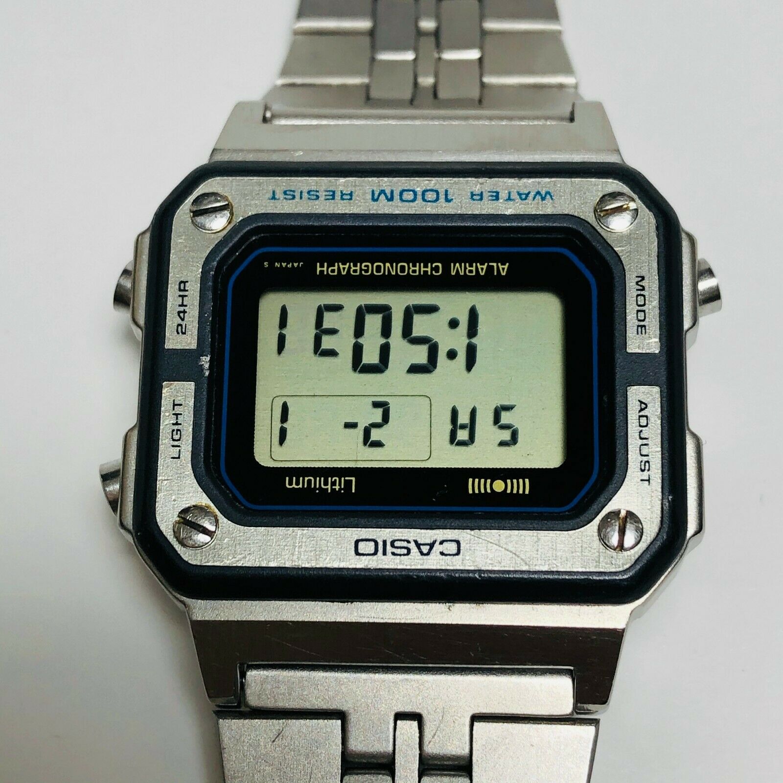 W770 W-770 ALARM CHRONO WR 100M Module 548 Rare Vintage Japan Y