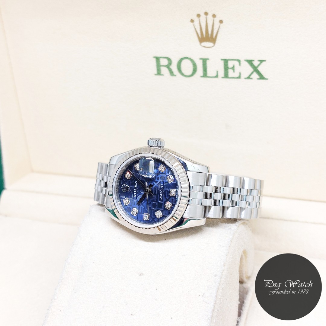 Rolex jubilee ref on sale blue diamond dial