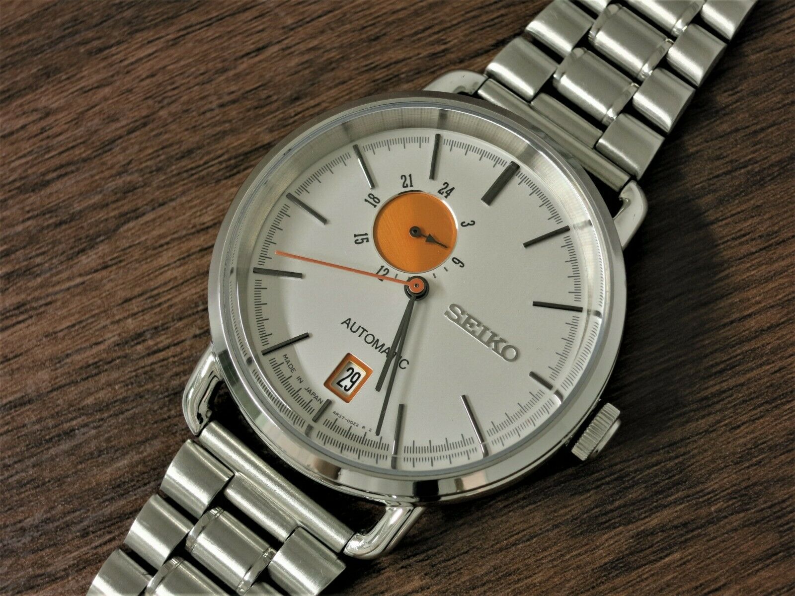 Seiko Spirit Smart SCVE007 Orange Dot 4R37 01B0 Automatic Watch