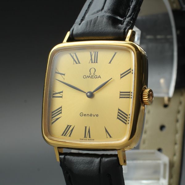 [Working for As-is] Vintage OMEGA Geneve 625 Square Gold Men's Manual ...