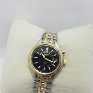 Seiko 3M22-0B29 Silver Gold Black Ladies Watch Ladies Seiko Kinetic Automatic Gold Tone Wrist Watch 3M22  main image 2