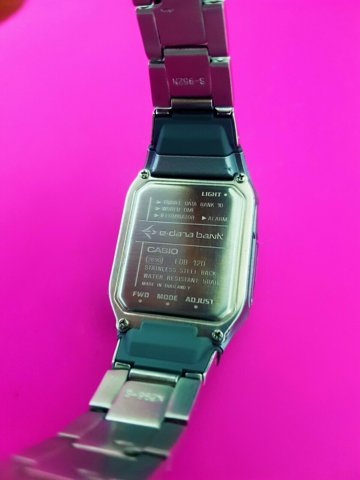 Vintage Casio EDB-120 Travel E-Databank 10, World Time Digital 