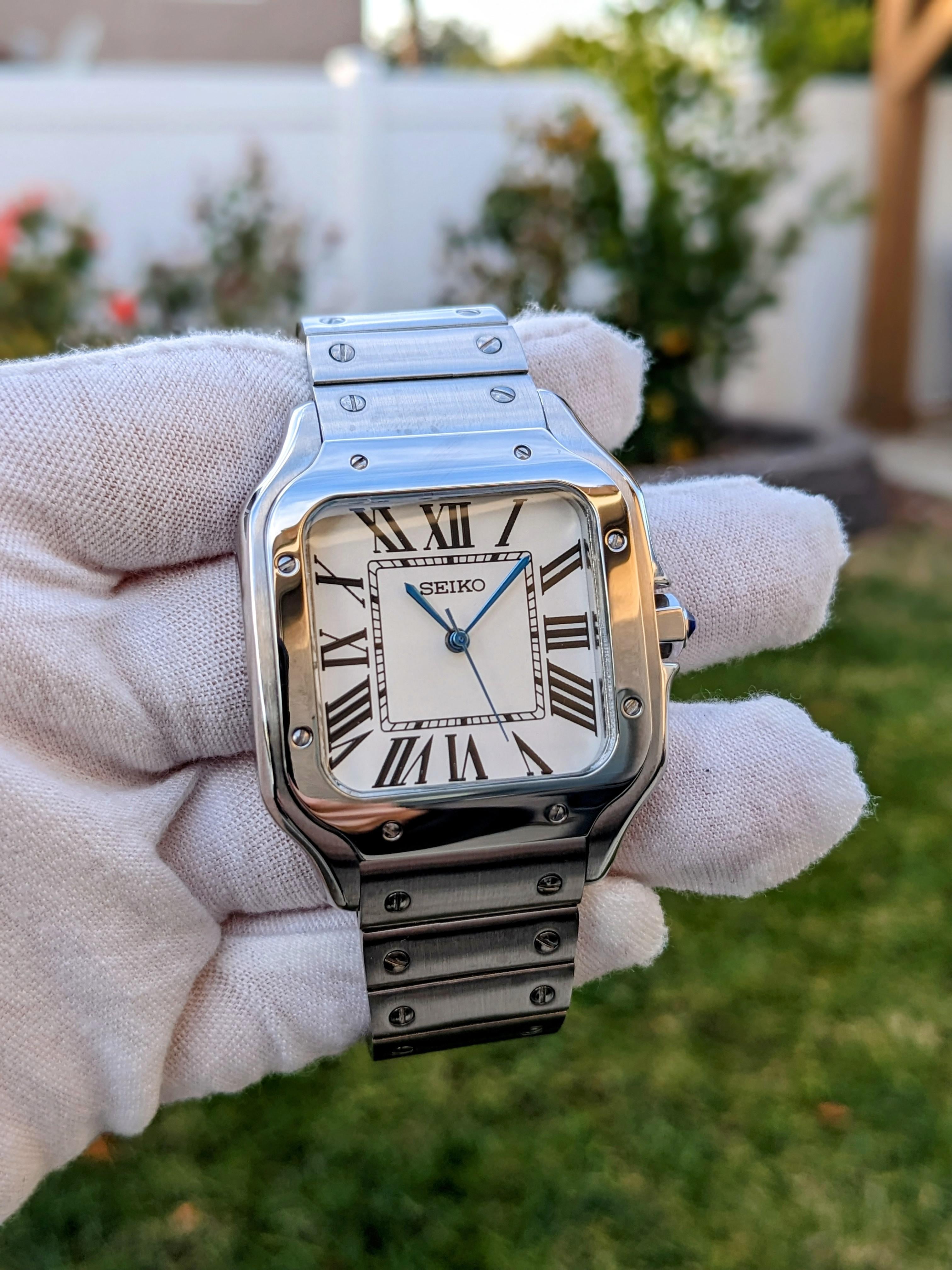 WTS] Custom Santos Mod: The Seiko Santos - Seiko NH35 Auto