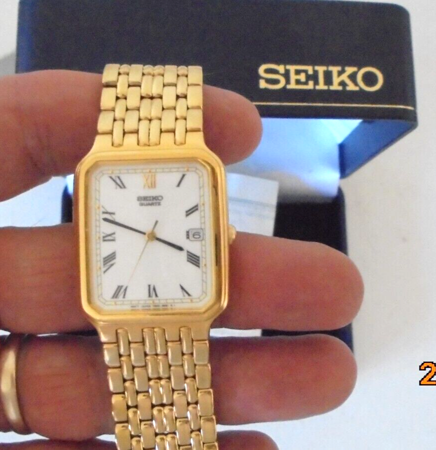 SEIKO Men s Quartz Wristwatch Working Order Boxed Serial Number