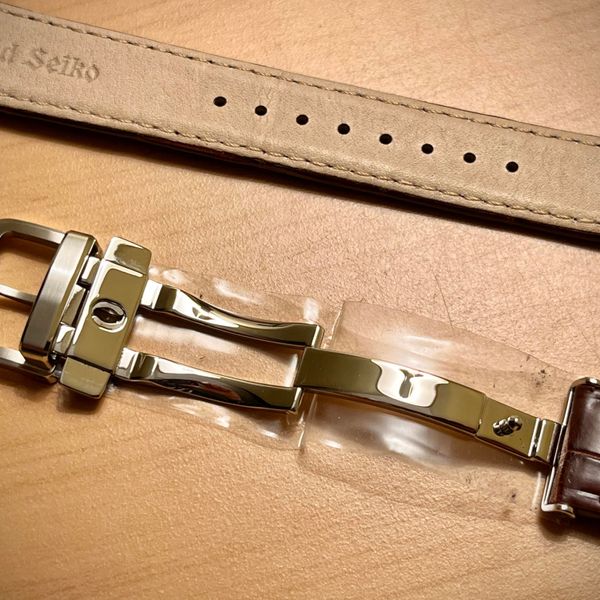 [WTS] Grand Seiko 19mm Brown Crocodile Leather Strap w/3fold Clasp