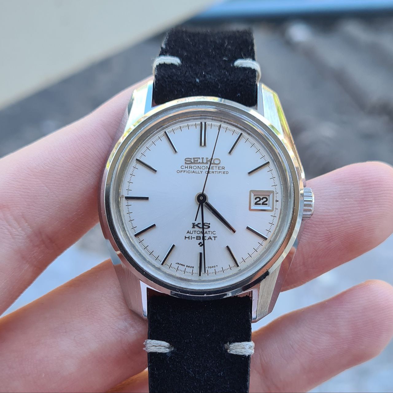 OH済み　SEIKO KS KingSeiko AT 5625-7040 Seiko King Chronometer HI-BEAT Analog Watch Automatic Date