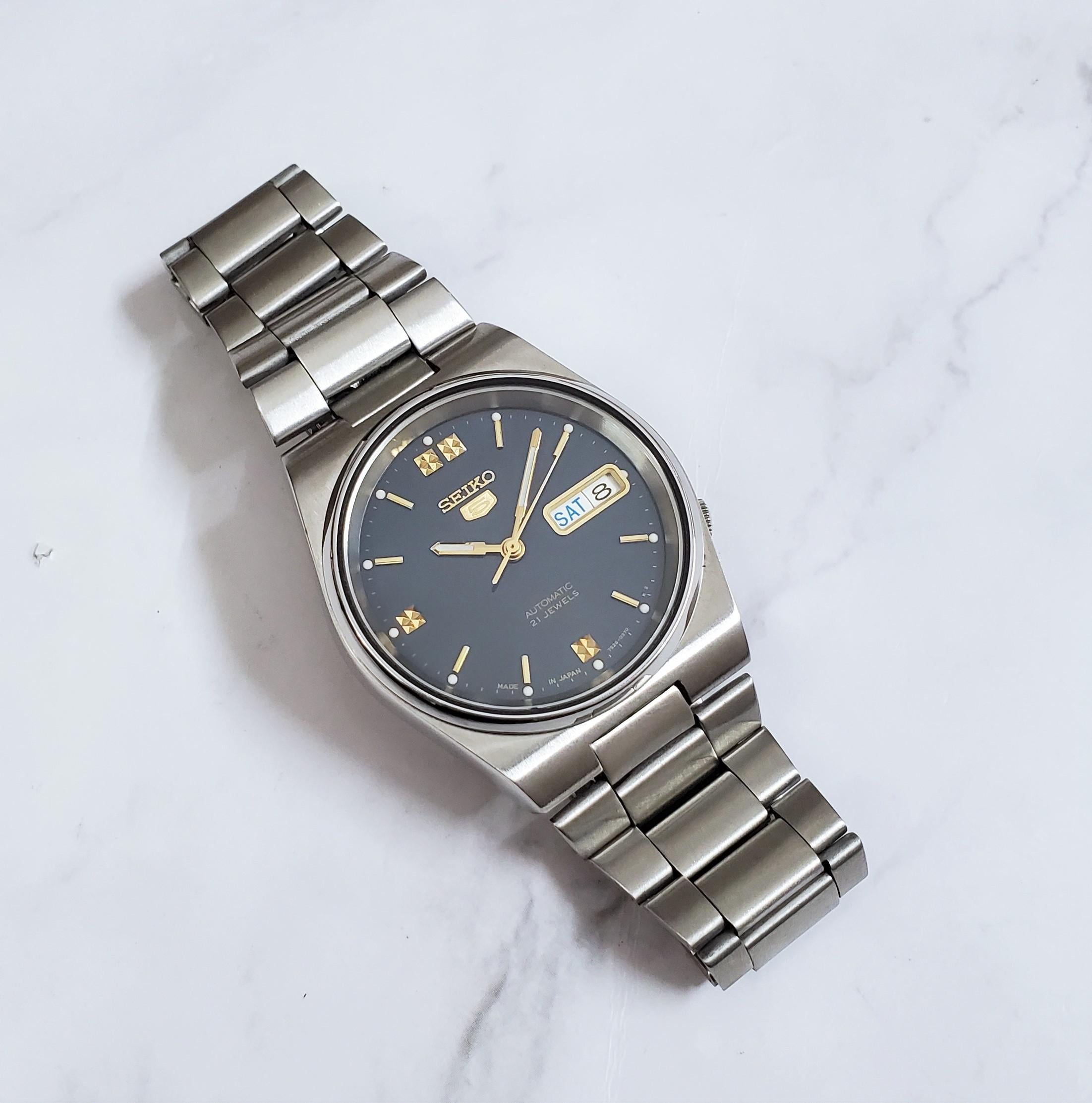 WTS] Seiko SKXL49 1997 Blue Diamond Indices Sunburst dial Retro