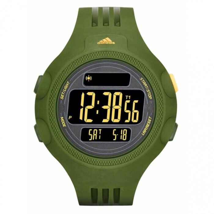 Adidas Performance ADP6122 Questra XL Military Green Strap Digital Watch WatchCharts