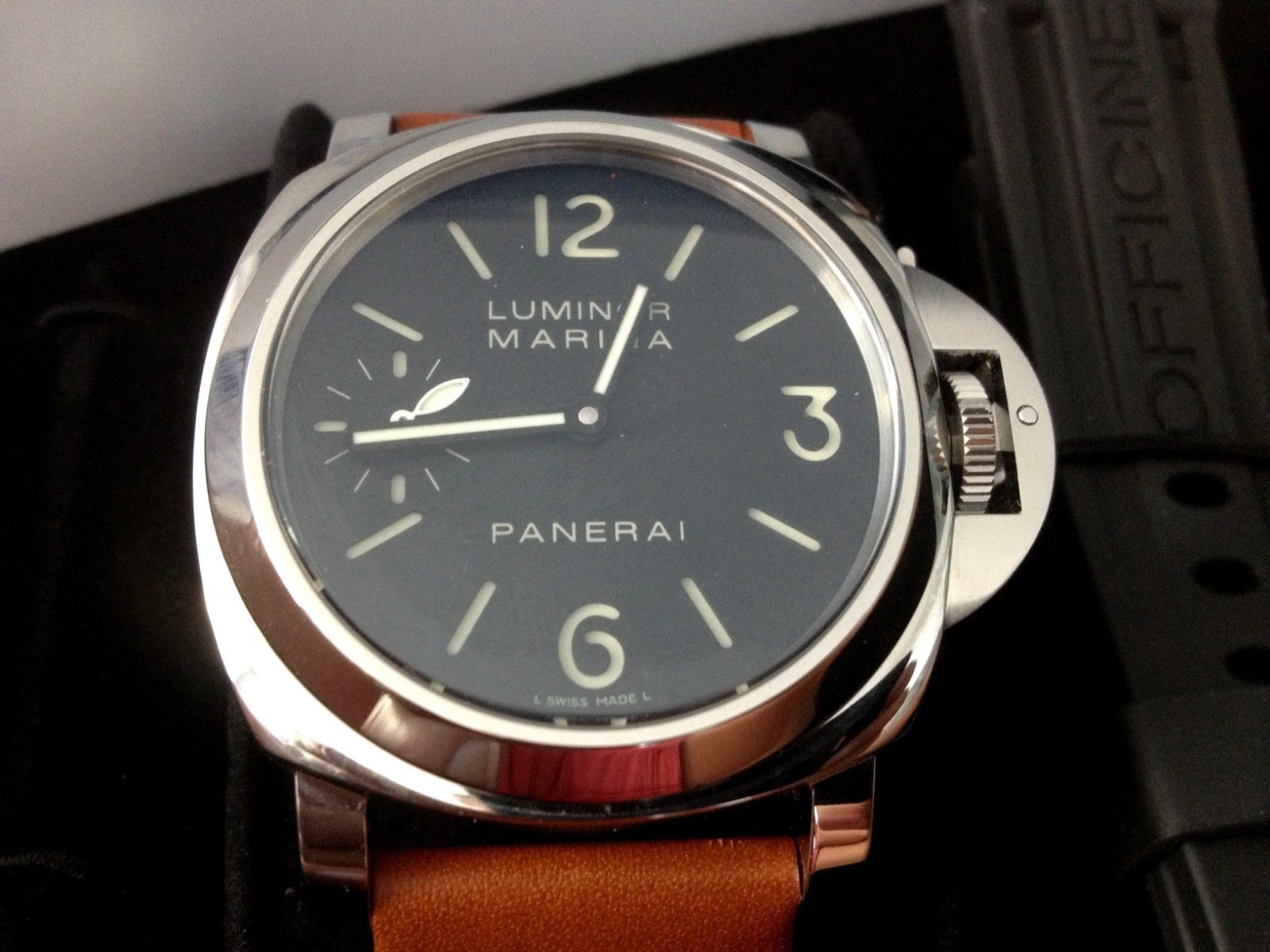 PANERAI LUMINOR MARINA WATCH PAM111 P SERIES 2013 BOX AND