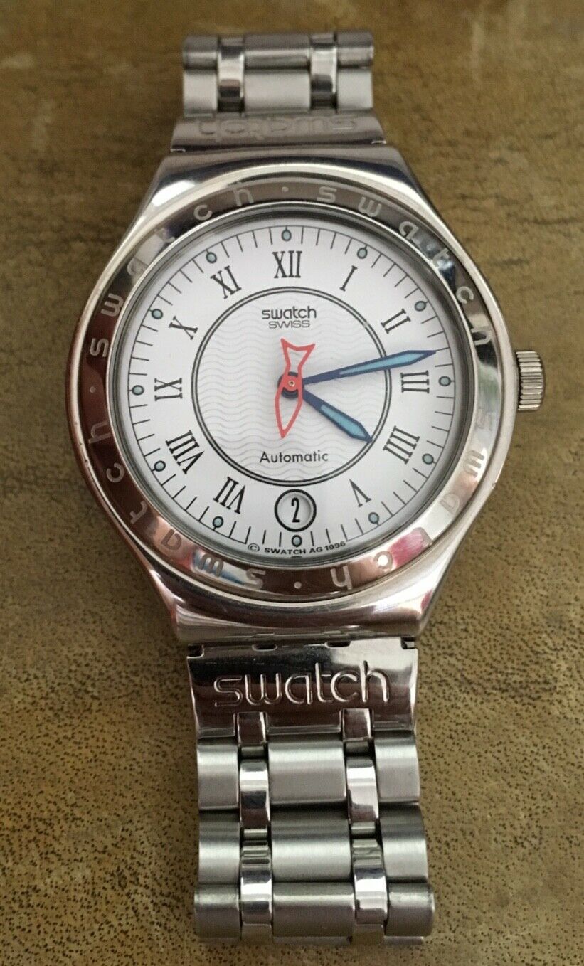 SWATCH スウォッチ IRONY AUTOMATIC Swatch Mens Automatic Irony watch with fish second hand