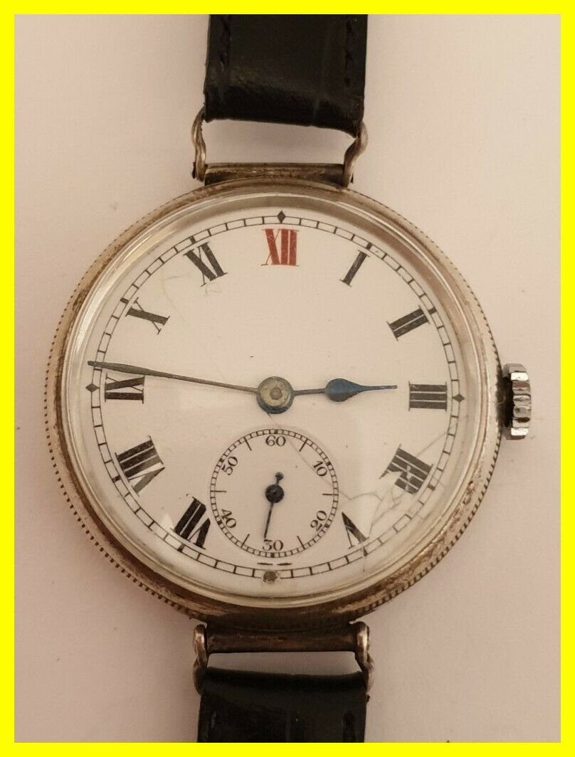 LONGINES 13.34 SCREW CASE SILVER TRENCH WATCH MISSIONARY INTEREST LONDON 1924 WatchCharts Marketplace