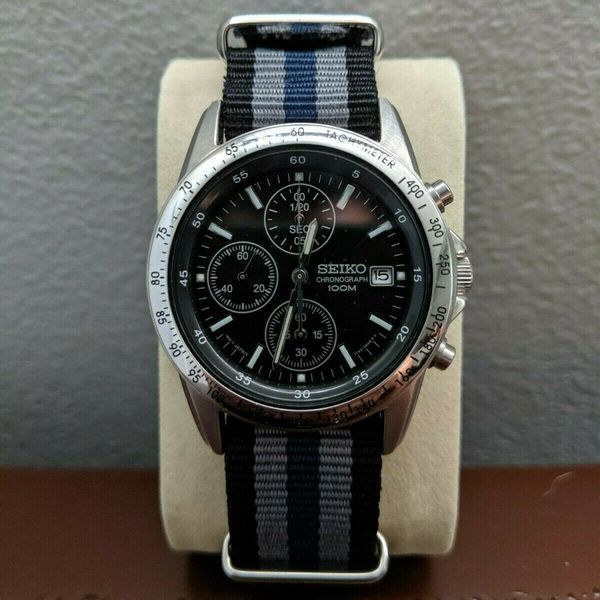 SEIKO SND367 Chronograph Tachymeter Quartz Wrist Watch for Men w/ 2 Straps  | WatchCharts