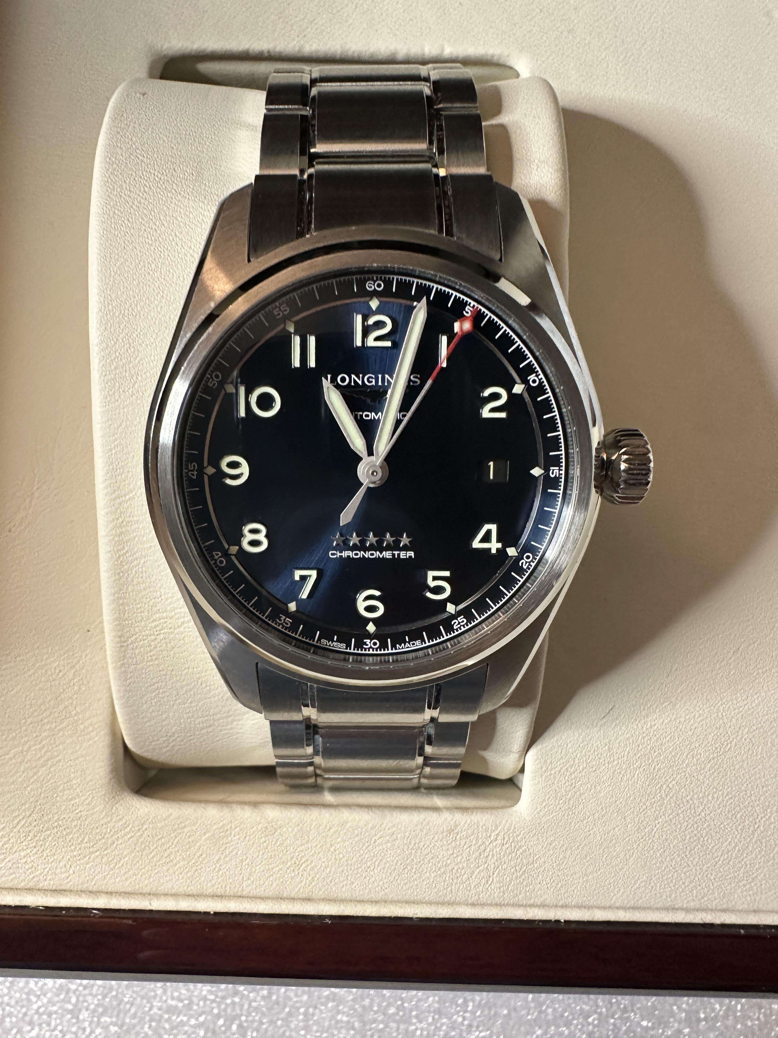 Longines Spirit Sunray Blue 40mm L3.810.4.93.6 WatchCharts