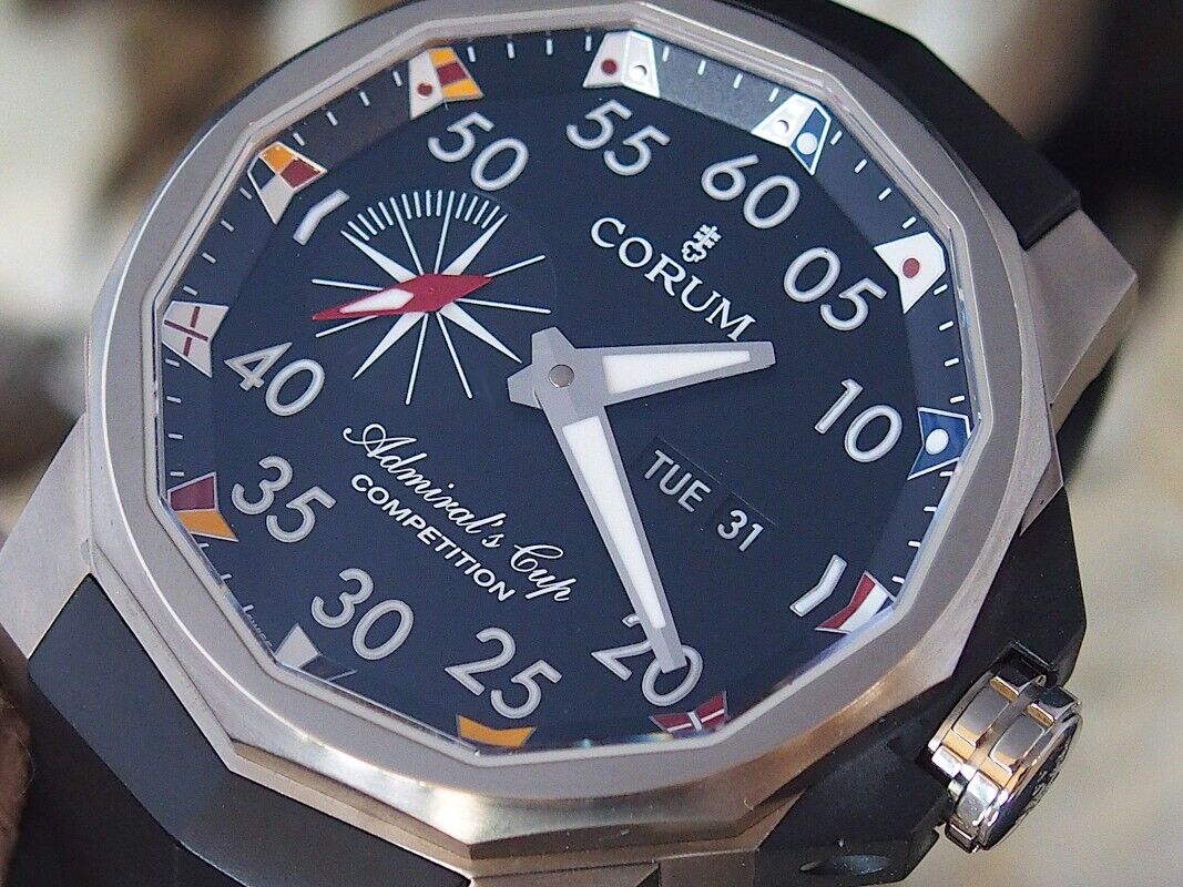 Corum Admiral s Cup Competition 48 Blue in Titanium and Rubber