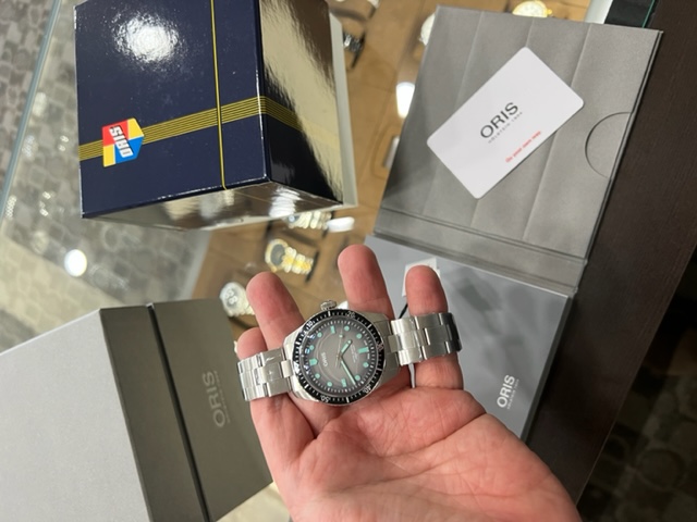 FS BNIB ORIS Divers 01 733 7707 4053 07 8 20 18 Grey