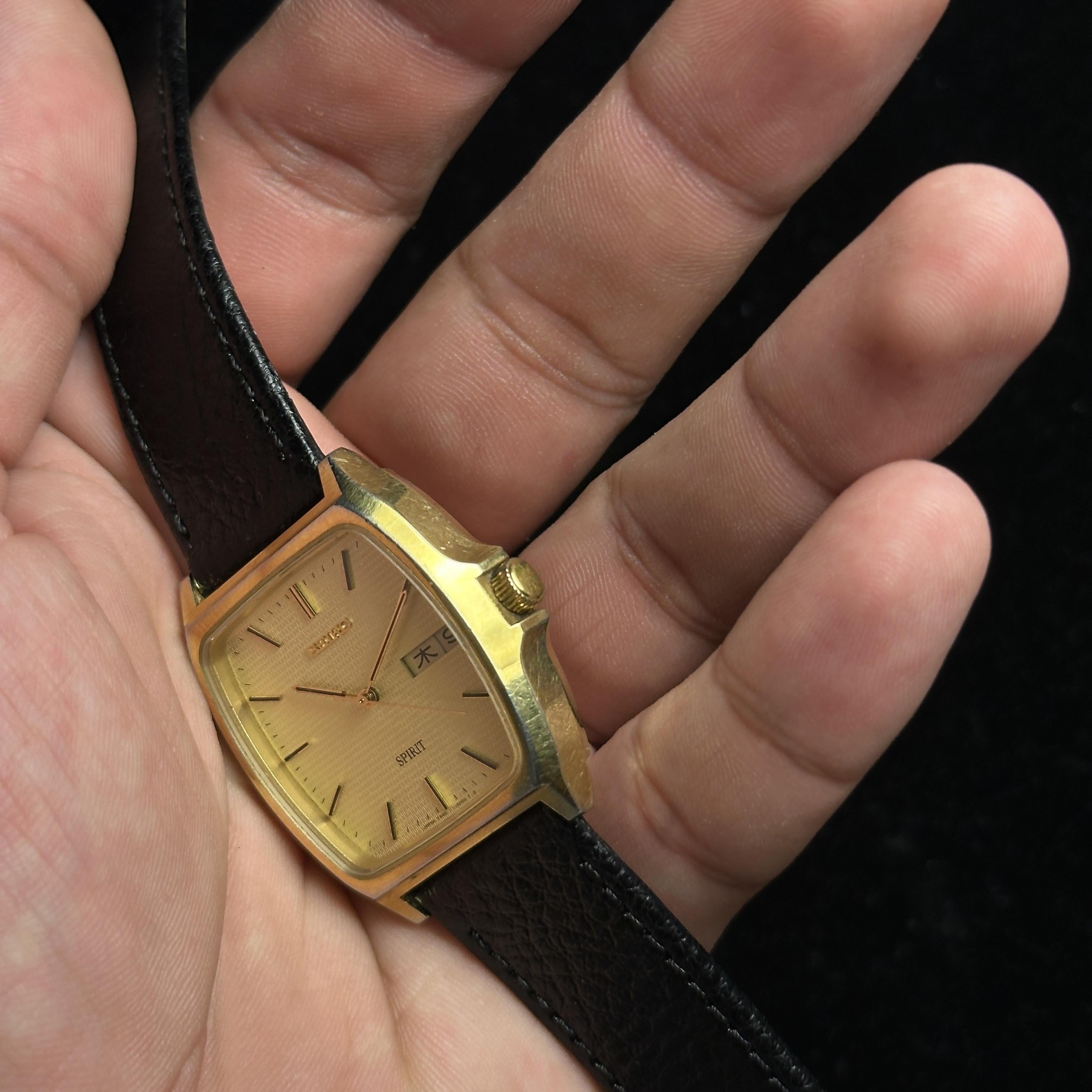 WTS] Seiko Spirit - 7N48-5000 - Gold-Plated - Textured Dial