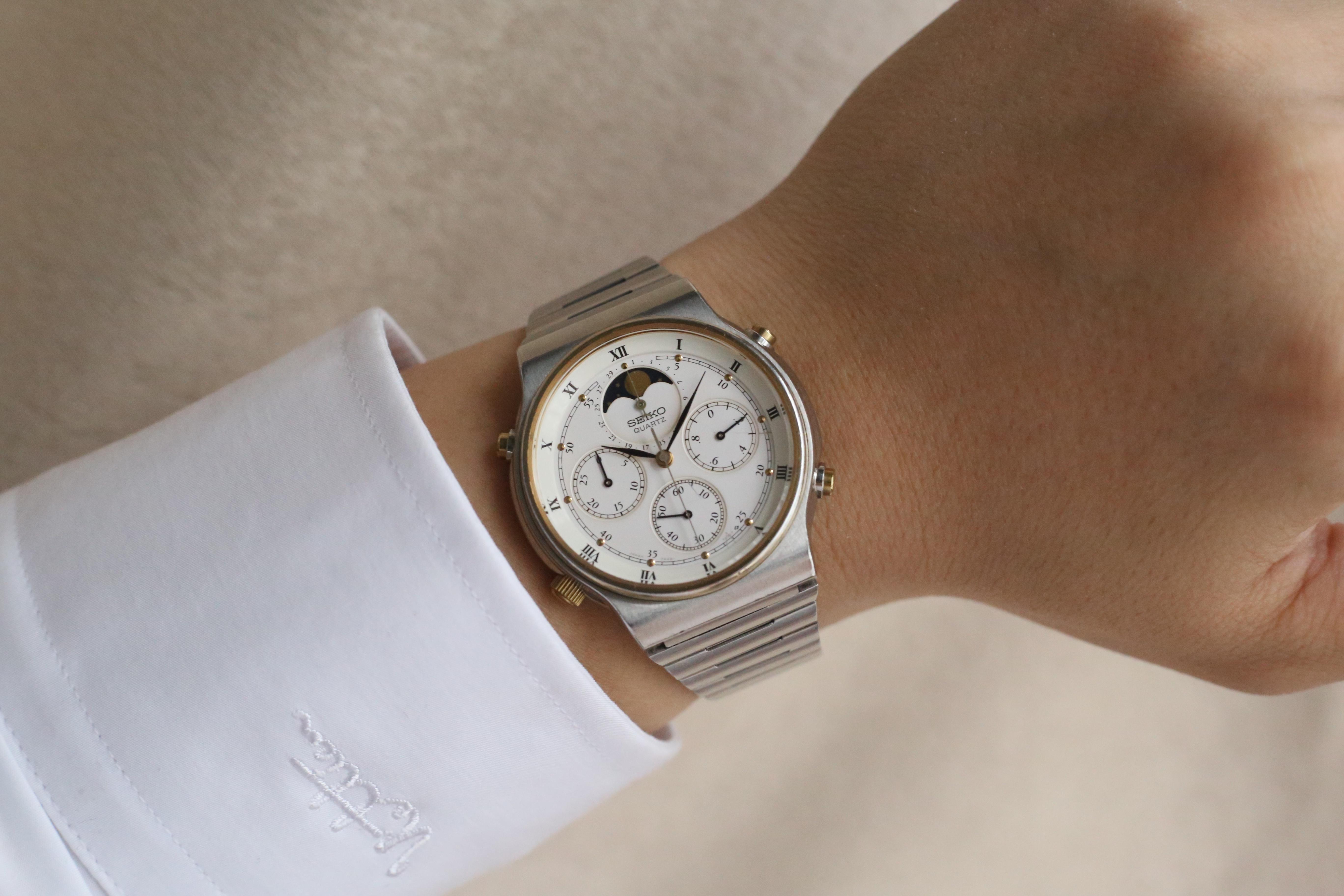 moonの宝物7 WTS] Moonphase Seiko Quartz 7A48-7000 | WatchCharts Marketplace