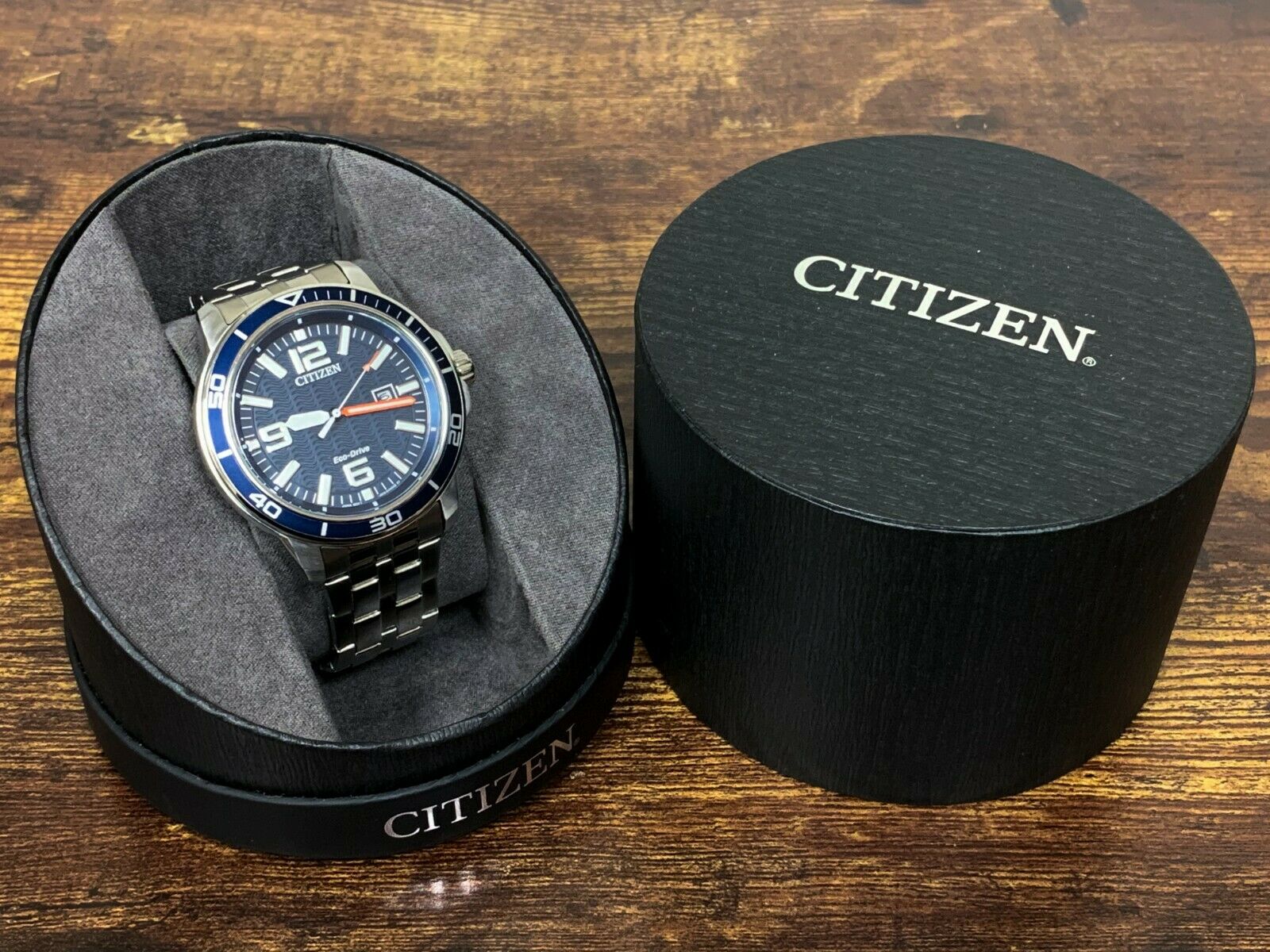 CITIZEN Eco-Drive store Sport Stainless Steel Blue Face Wrist Watch J810-S104271