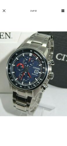 Citizen Eco-Drive Men`s Tachymeter Chrono Stainless Steel Watch