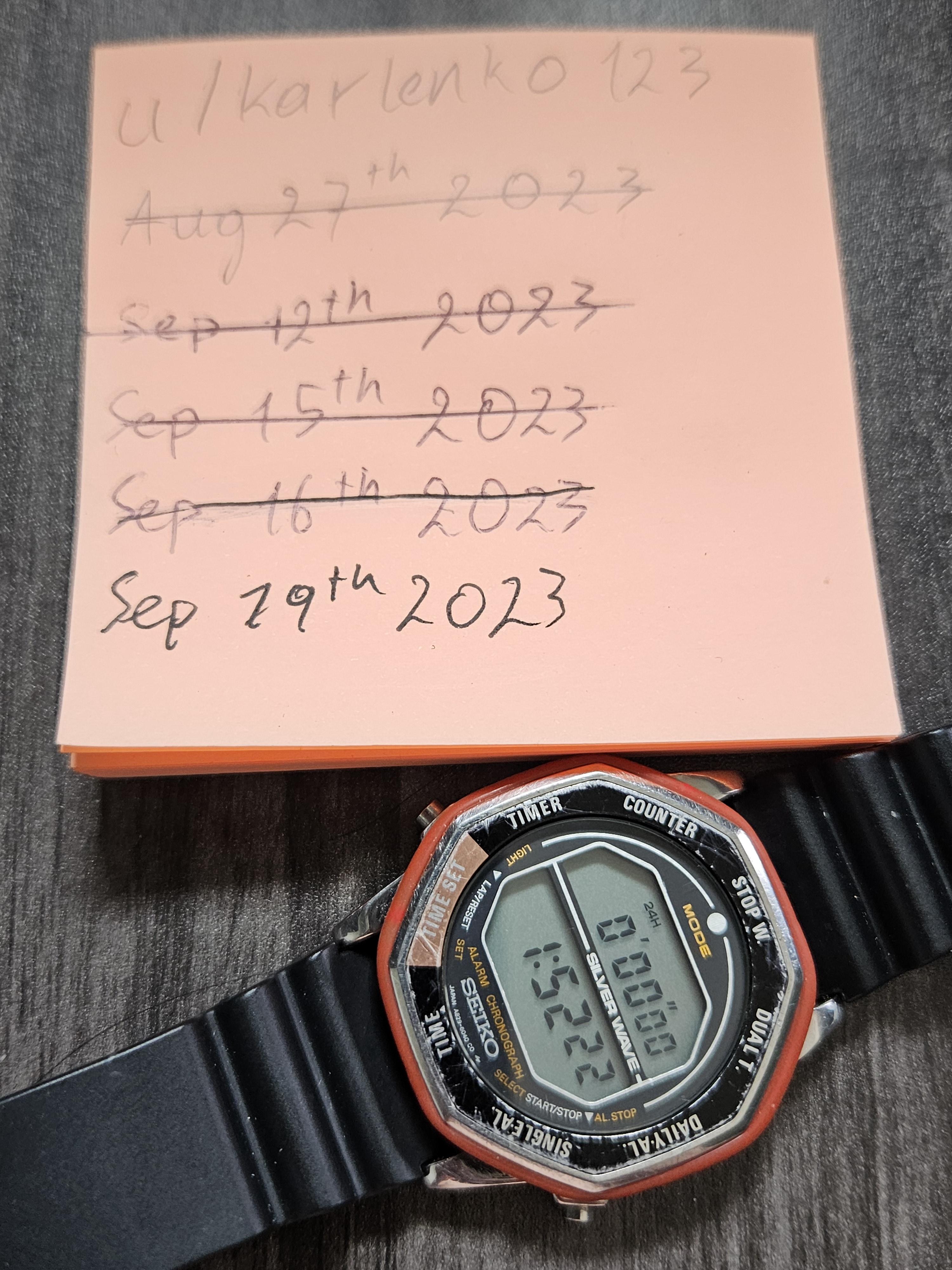WTS] Seiko A829-6040 Rotocall | WatchCharts Marketplace