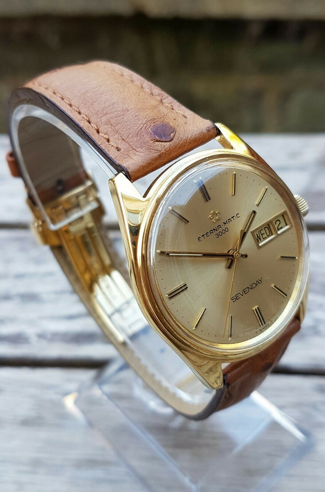 Gents Eterna-matic 3000 Seven day 18kt gold watch, Beautiful piece!! |  WatchCharts Marketplace