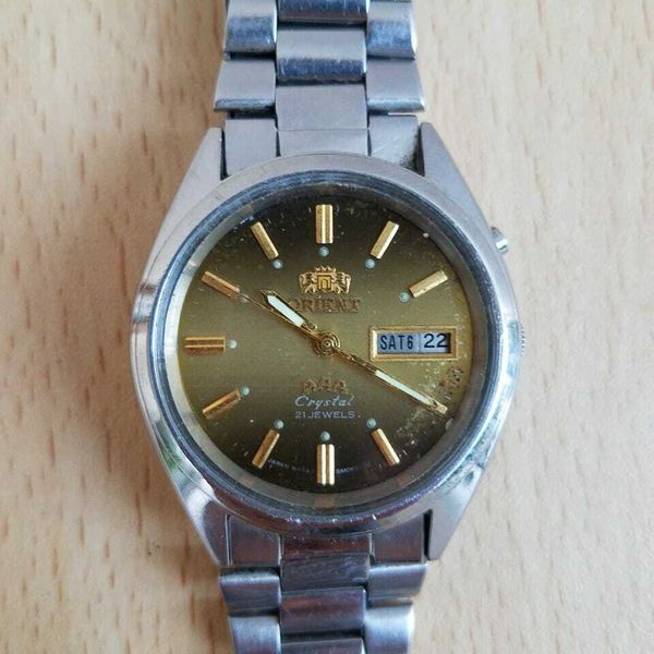 Vintage Men's Orient AAA Automatic 21 Jewels Crystal 469WA3-81CA
