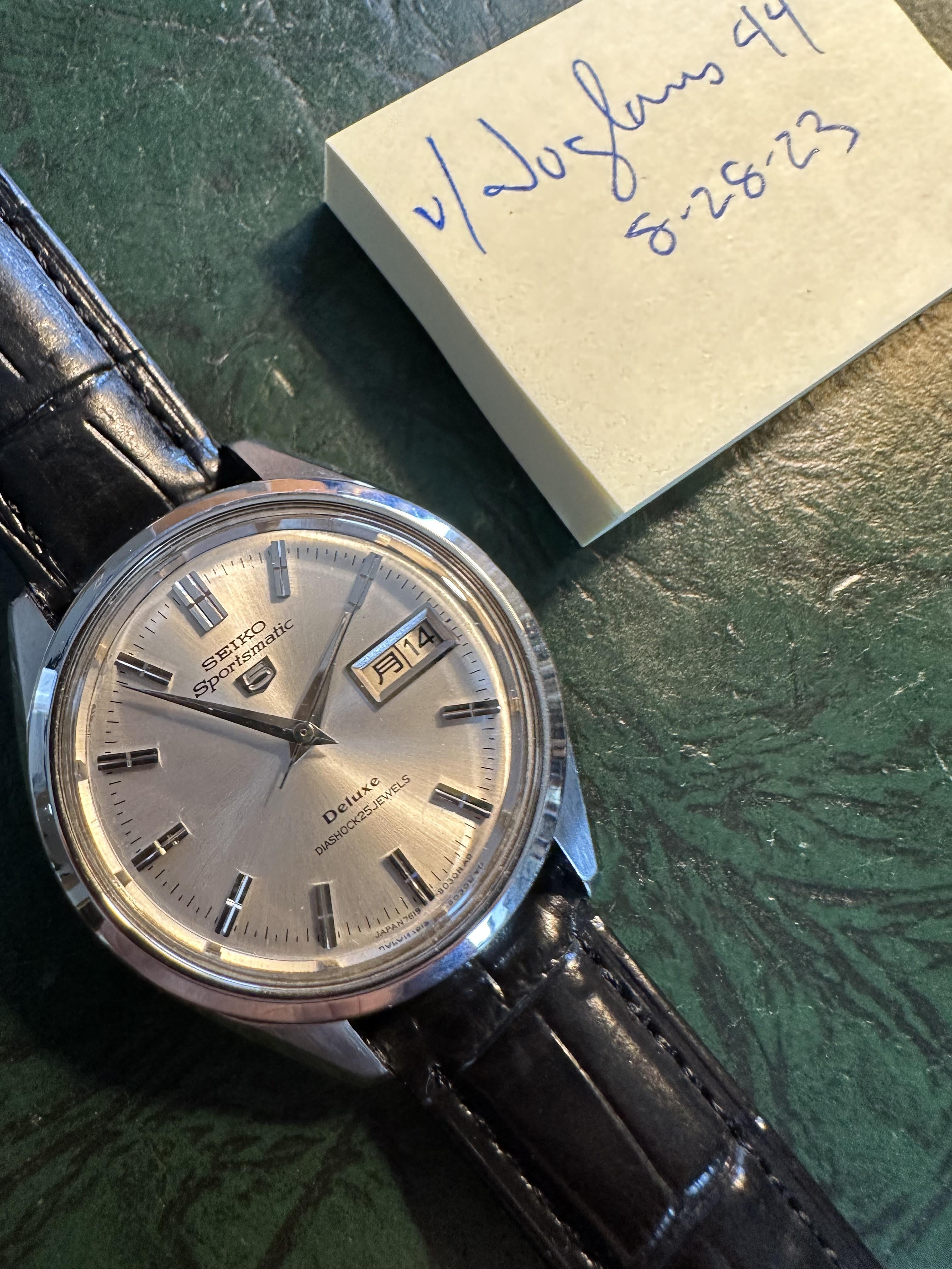 Seiko 5 sportsmatic deluxe 7619 hot sale