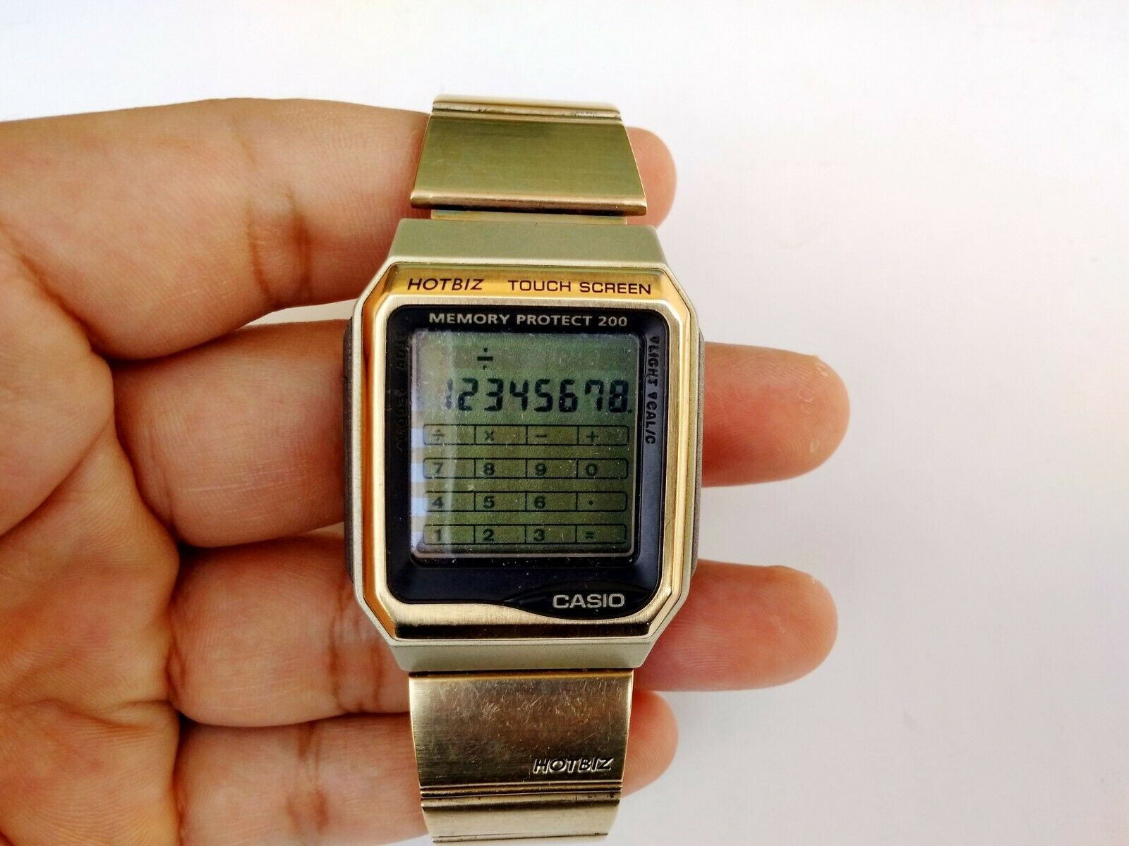 Casio Hotbiz Touch Screen DataBank Calculator watch VDB 3000