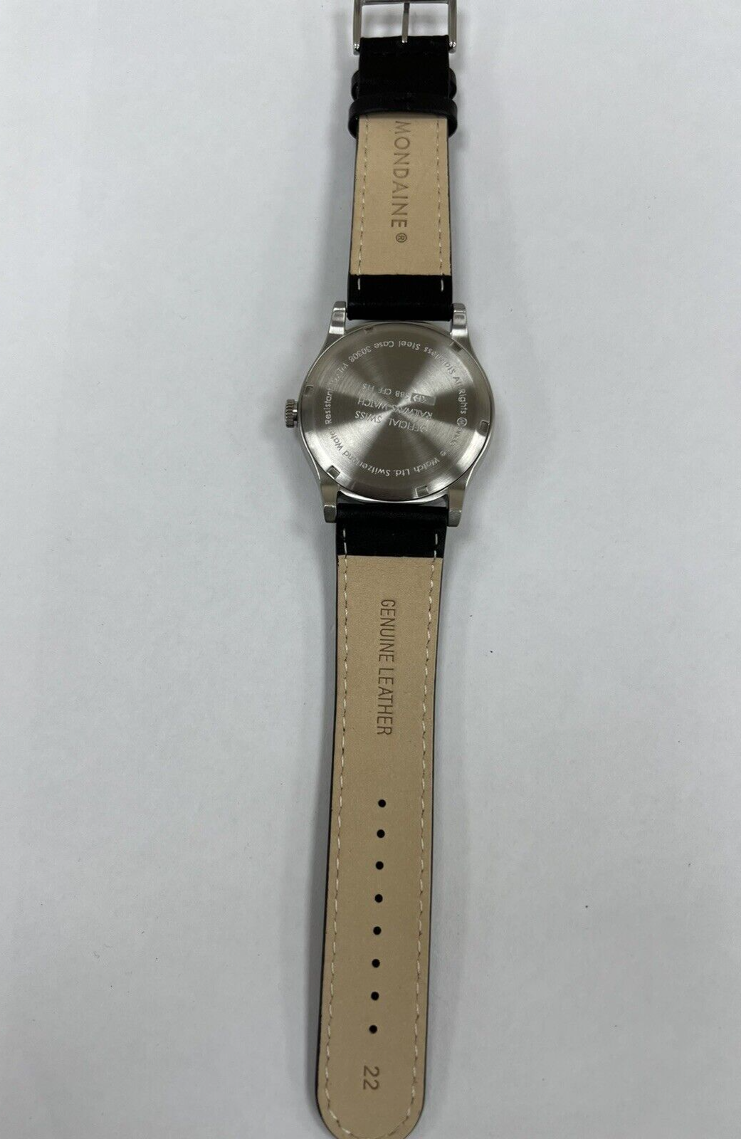 Mondaine Sport Watch White Swiss Date Day | - Dial Railways 