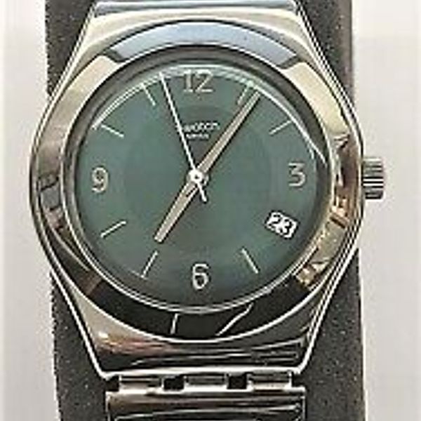 ★SWATCH★ [Headquarters] Swatch Irony Medium YLS468G Swatch Irony Middlesteel Quartz Green Dial Ladies Watch