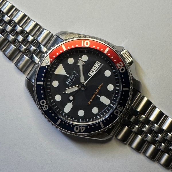 Montre Seiko SKX009K Automatique - Plongeur 200m, Boîtier 42mm, Bracelet Acier - Occasion Vintage