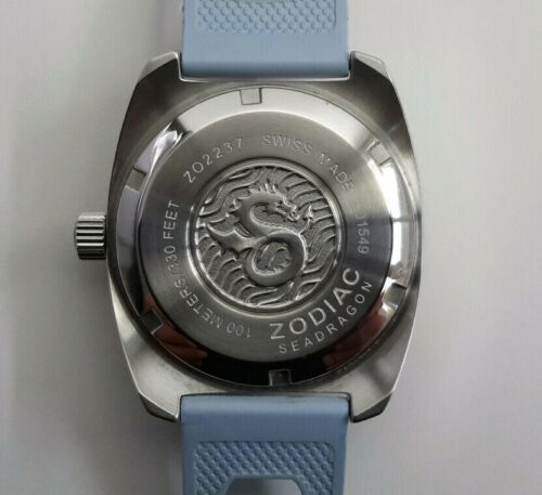 Zodiac 1882 Watch - ZO2237 Zodiac 1882 Sea Dragon ZO2237 Light Blue Swiss Made New  main image 2