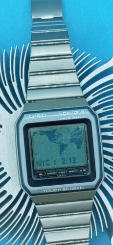 Casio VDB-1000 Data Bank First Touch Screen Watch