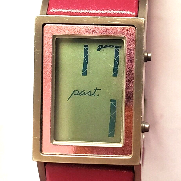 時計 FRANK GEHRY With FOSSIL watch y2k 00s Fossil GH-2025 Frank Gehry Titanium pos. neg. Digital Watch with