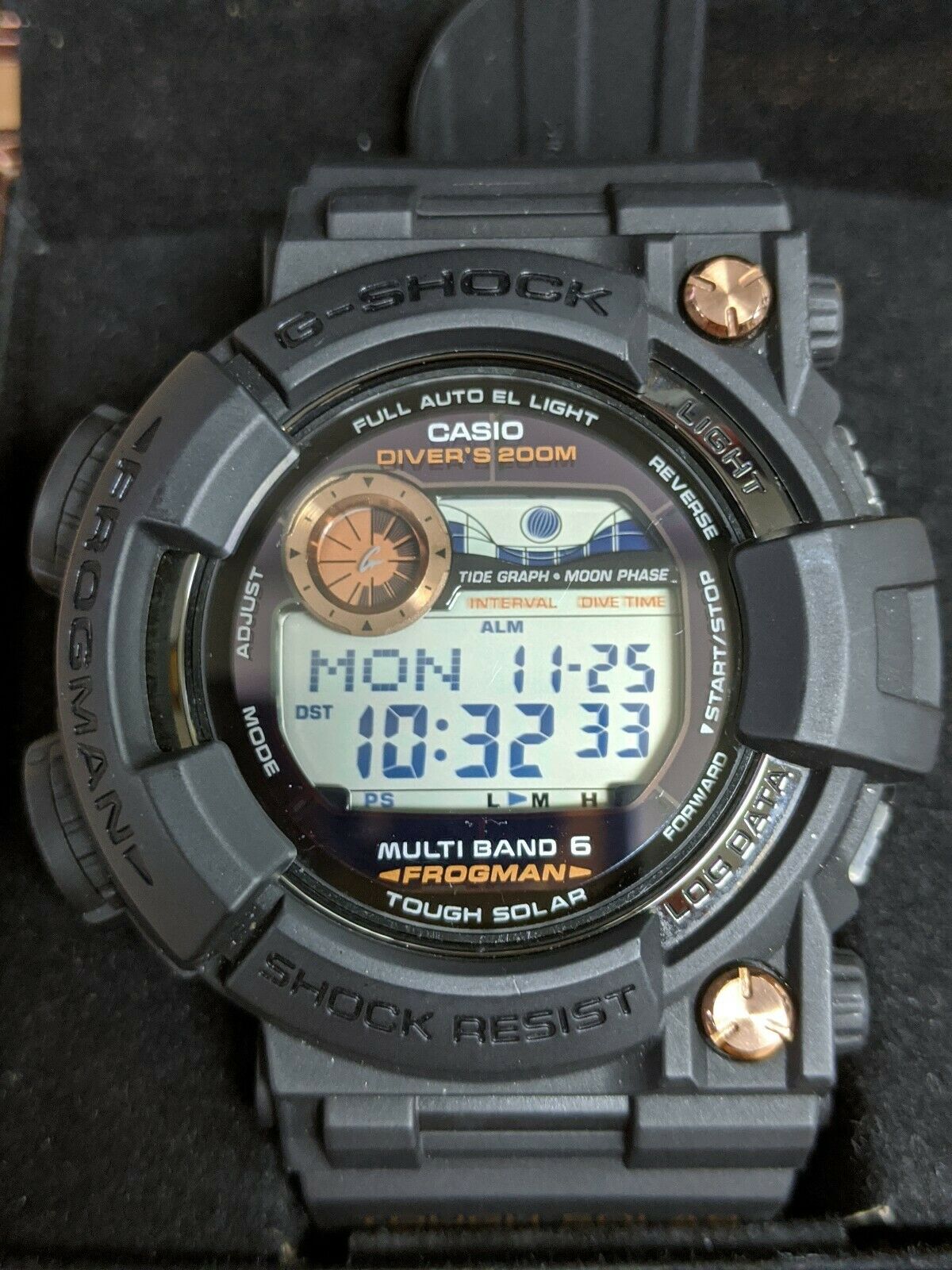 G-SHOCK FROGMAN - LIMITED EDITION - GWF-1000B-1JR SOLAR/ROSE GOLD - RARE |  WatchCharts