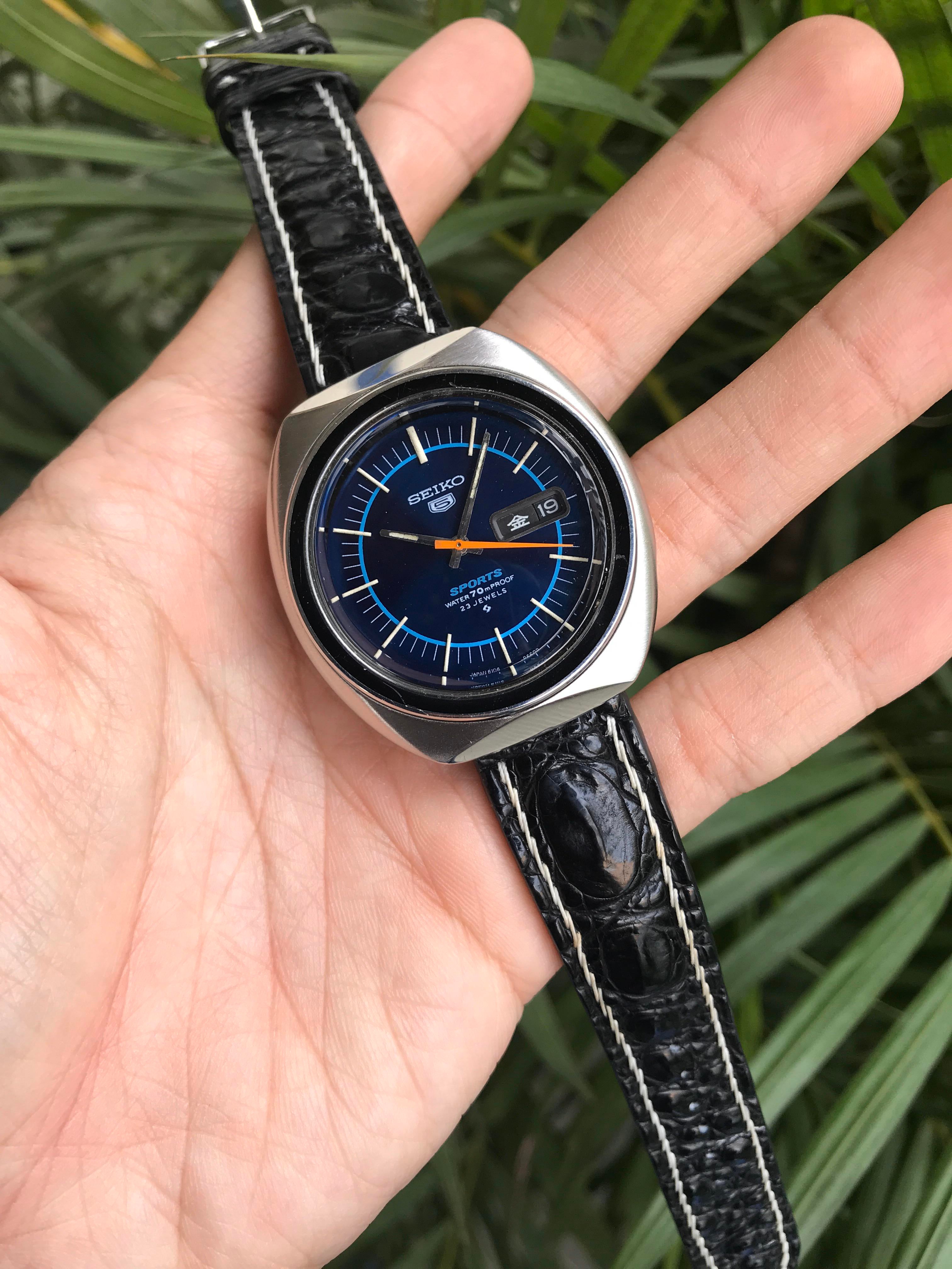 WTS] Vintage Seiko 5 Sport 6106-8560 1970, orange second hand