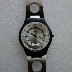 Vintage Swatch Skin Flattention SFB106G 1999 ultra thin
