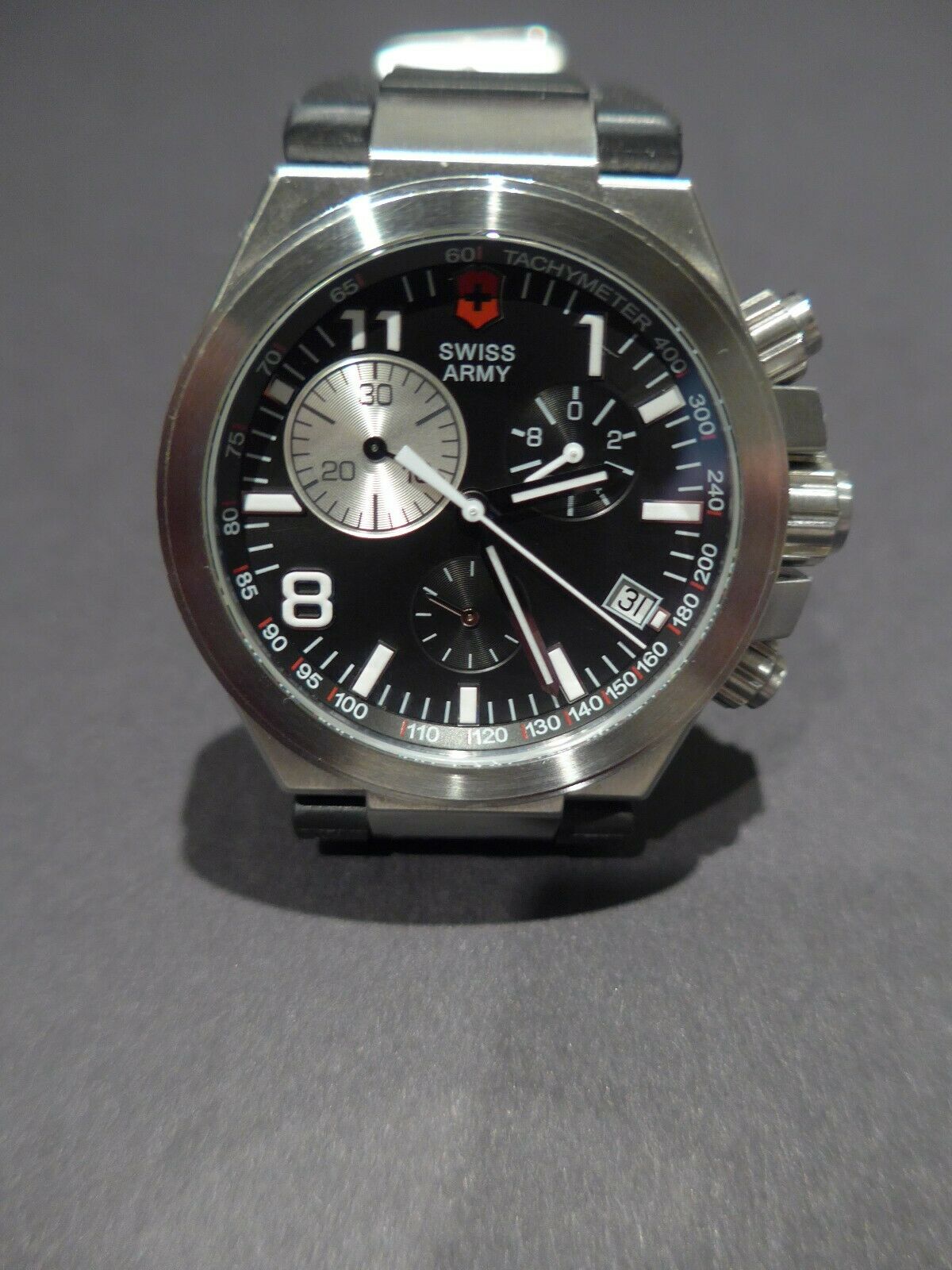 Victorinox Swiss Army Men Convoy Chronograph Black Dial