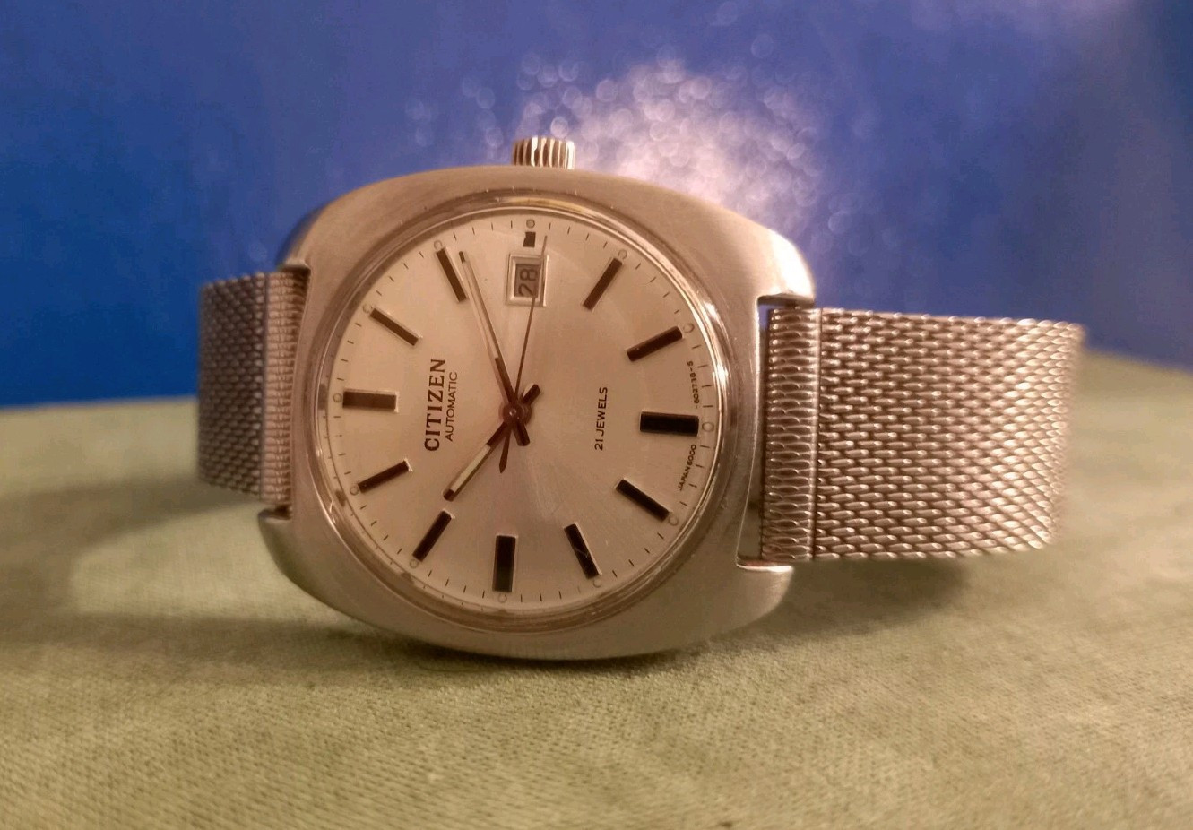 Citizen Tsuyosa Orologio Automatico Da Uomo, Modello NK5010-51X. Cassa In Acciaio 316L Da 40mm, Quadrante Grigio E Cinturino In Pelle Nera. Vetro Zaffiro E Riserva Di Carica 60h.