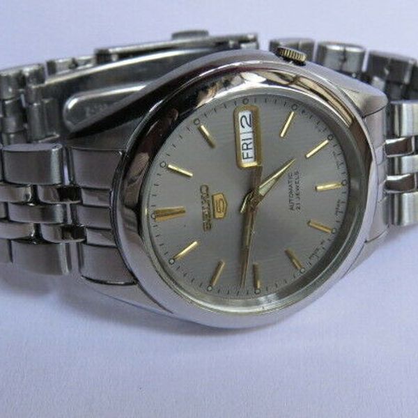 Vintage Made in Japan SEIKO 5 Automatic 21 Jewels Skelton