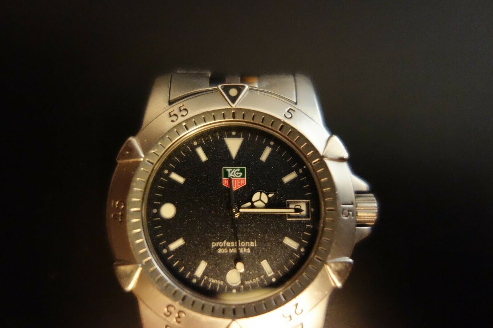 Tag Heuer 1500 Professional Black Granite Dive Watch 959 7066 20