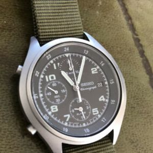 Vintage Seiko 7t32 7e70 Mens Military RAF Gen 2 Style