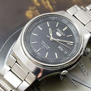RARE Seiko 7009-8860 World Time Automatic Watch