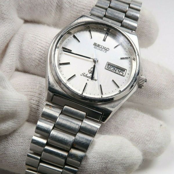 Vintage SEIKO QUARTZ SILVERWAVE 8229-8000 STAINLESS Mens